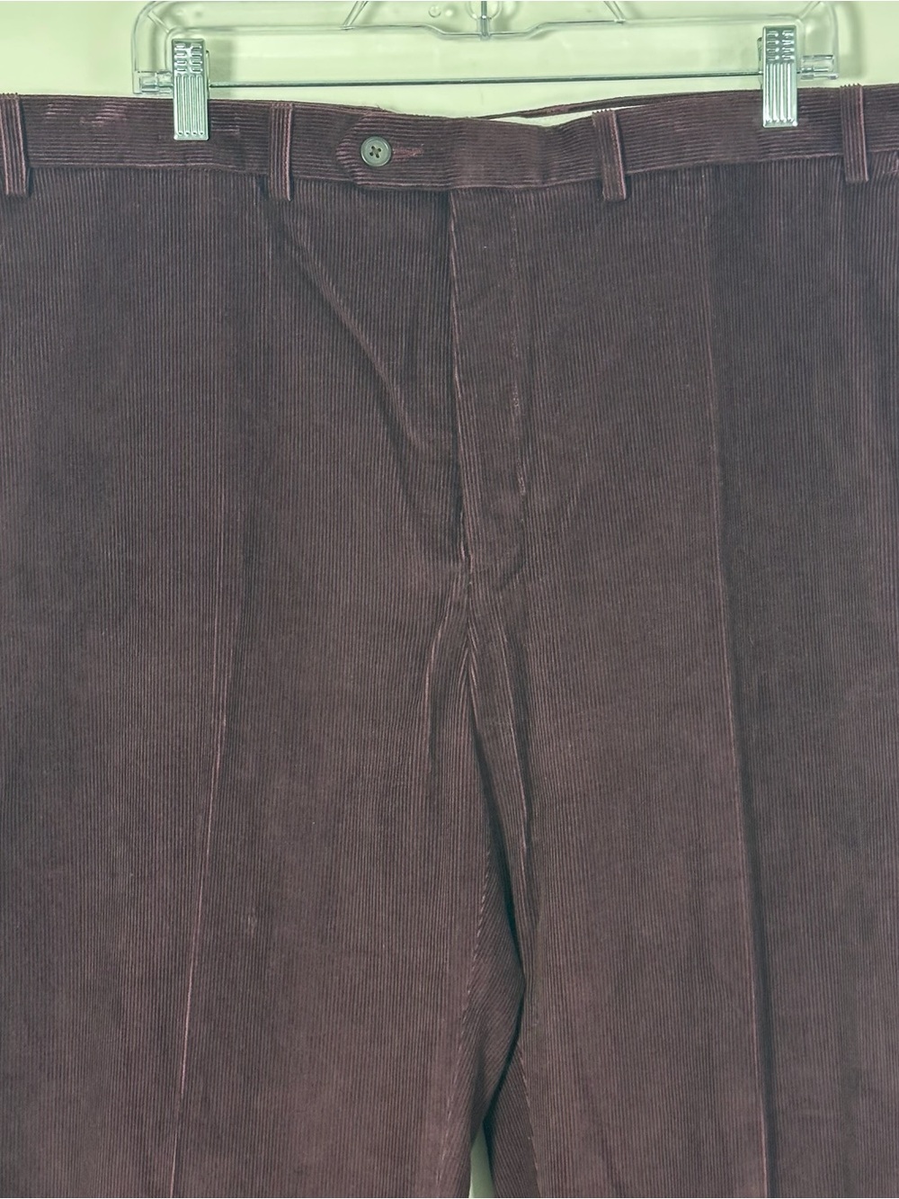 Ralph Lauren Men’s Corduroy Pants 40W x 32L Burgundy Purple 100% Cotton - Picture 2 of 9